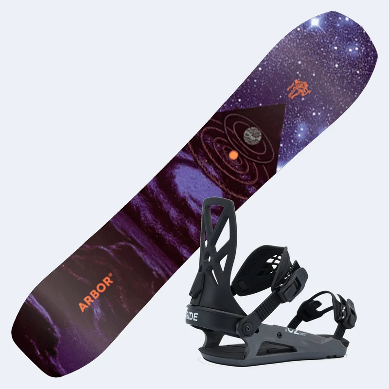 2027 Arbor Astrowaste Snowboard with Ride C-2 Bindings