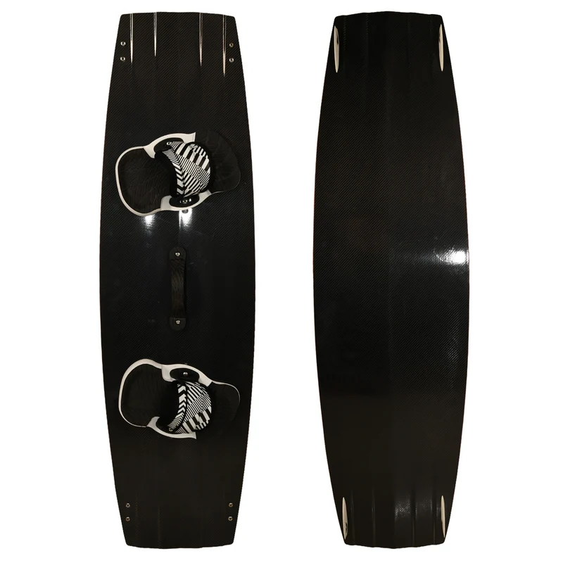 F2 Set Kiteboard Black Carbon 142cm + Bindung S/M + GFK Finnen