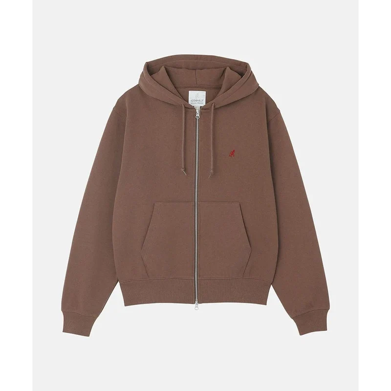 One Point Zip Hooded Sweatshirt