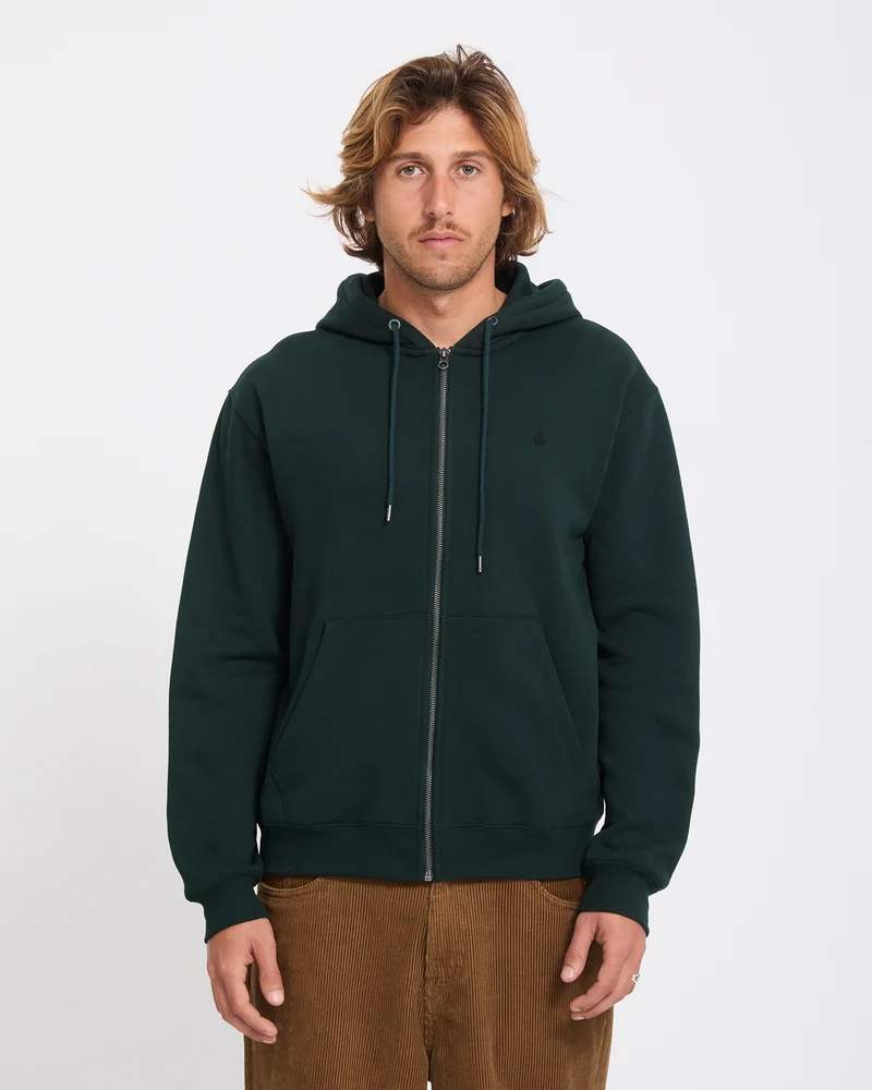 Single Stone Zip Hoodie - Scarab