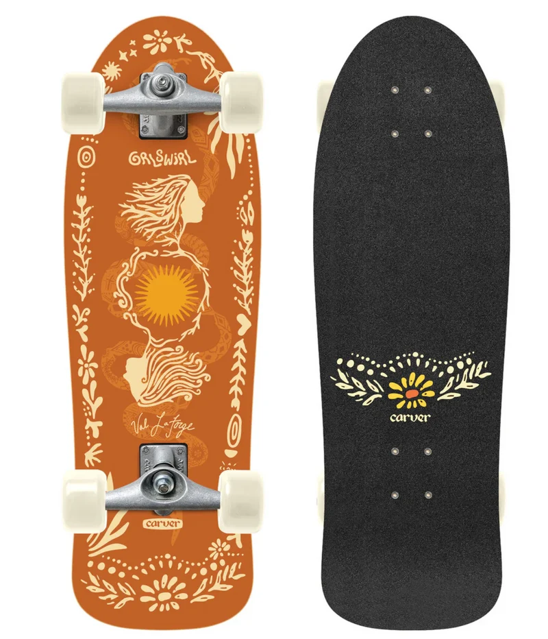 Carver: 31" GRLSWIRL Sunflower CX Surfskate Complete