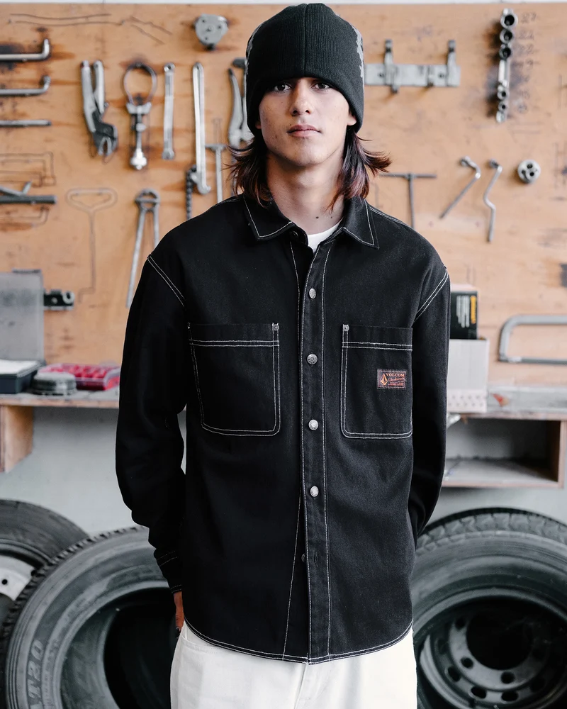 Levelstone Hemd - Black White