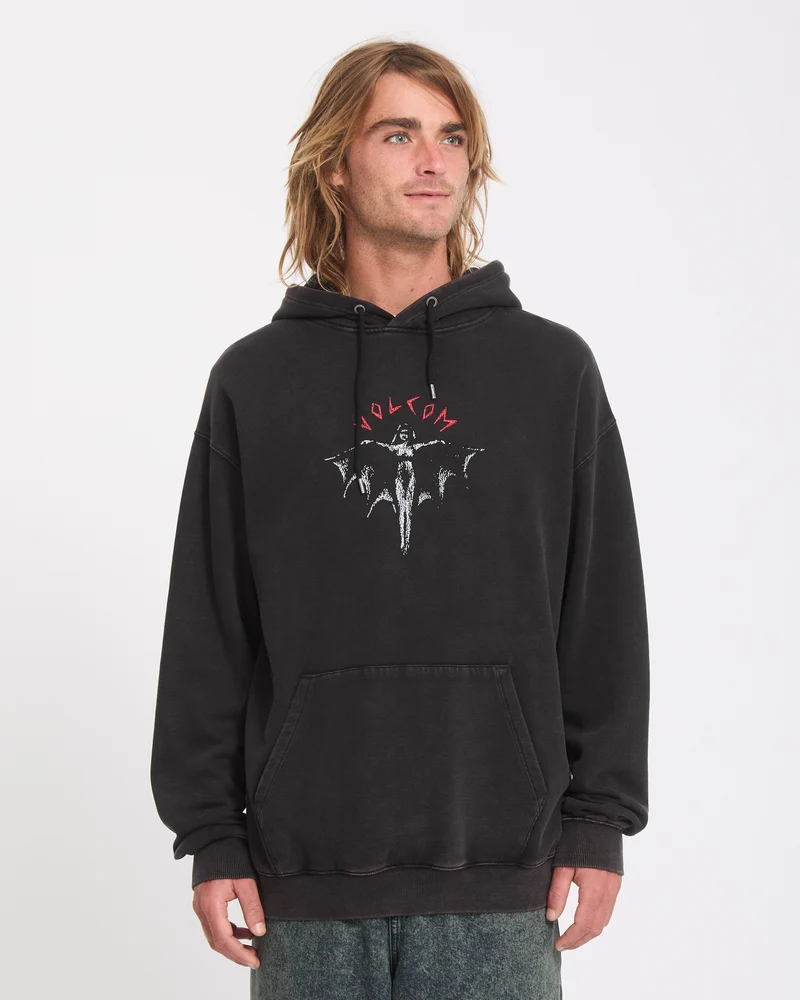 Wrong Angel Hoodie - Light Acid Black