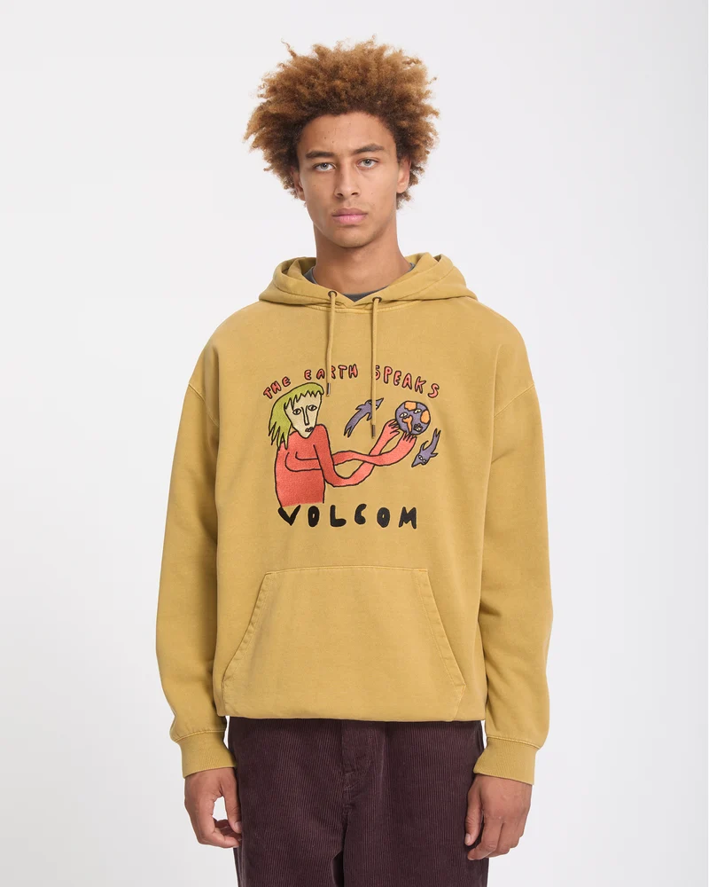 Earth Speaks Hoodie - Mustard