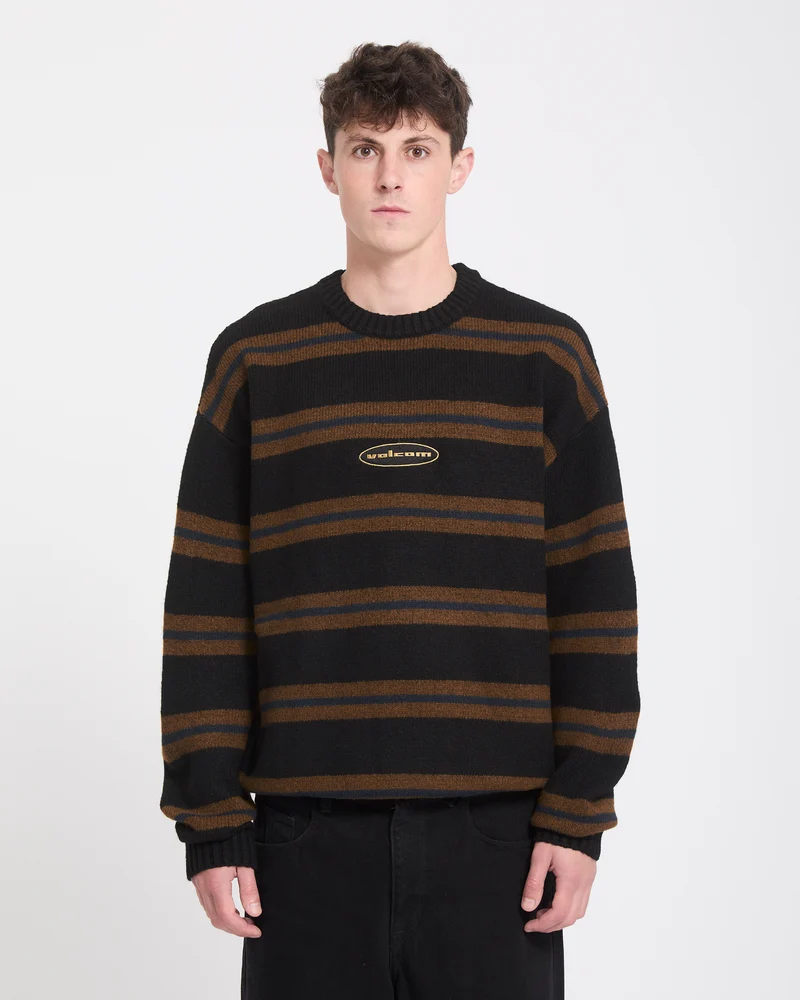 Striperstand Pullover - Black