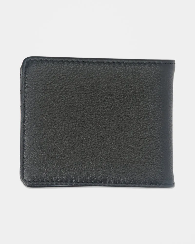 Single Stone Leder-Geldbörse - Black