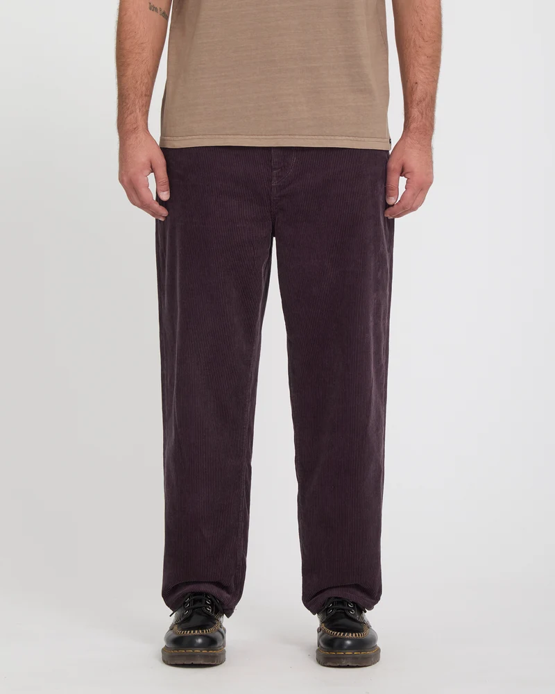 Billow Tapered Cordhose - Raisin