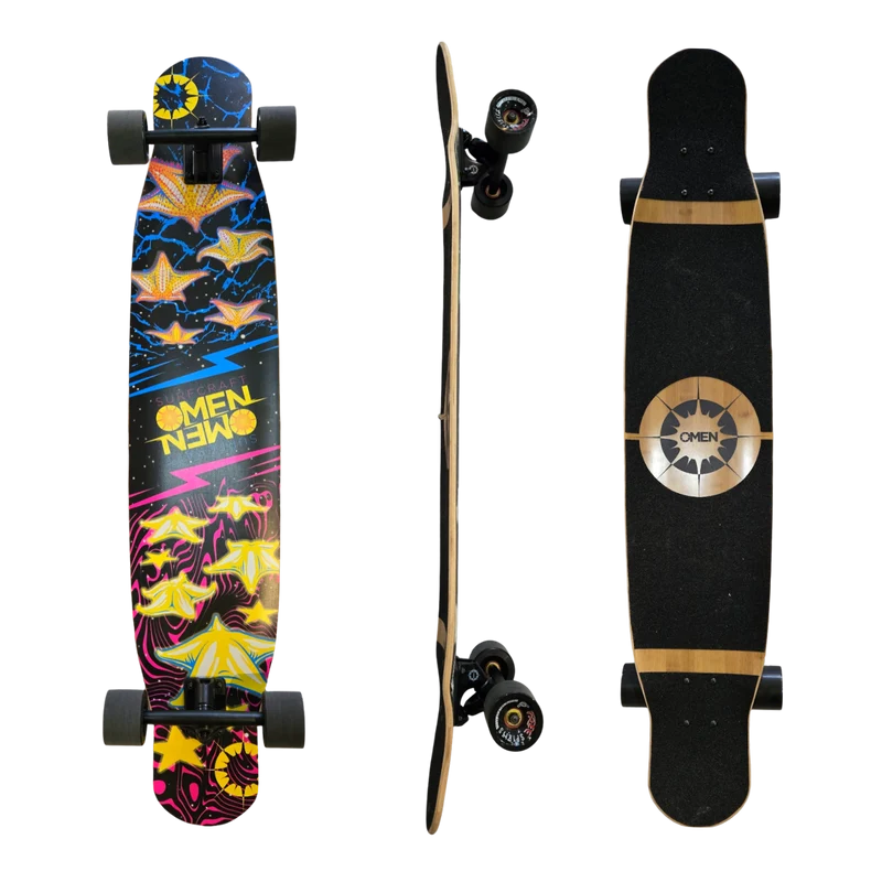 Omen: 46" Starz Longboard Skateboard Complete