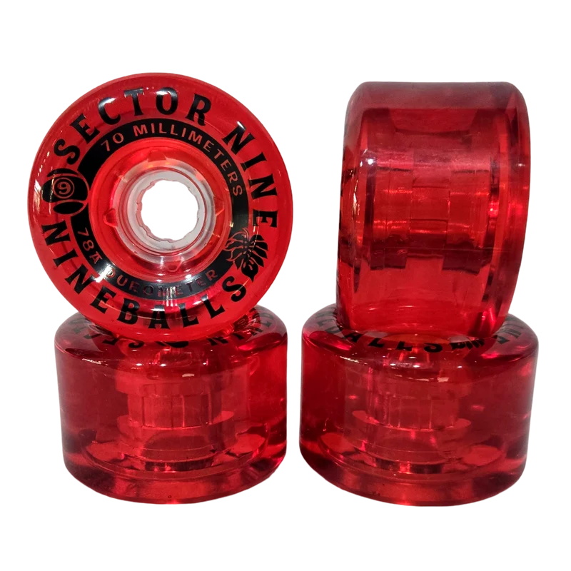 Sector 9: 70mm 78a Nineballs Cherry Bombs Longboard Skatebboard Wheels