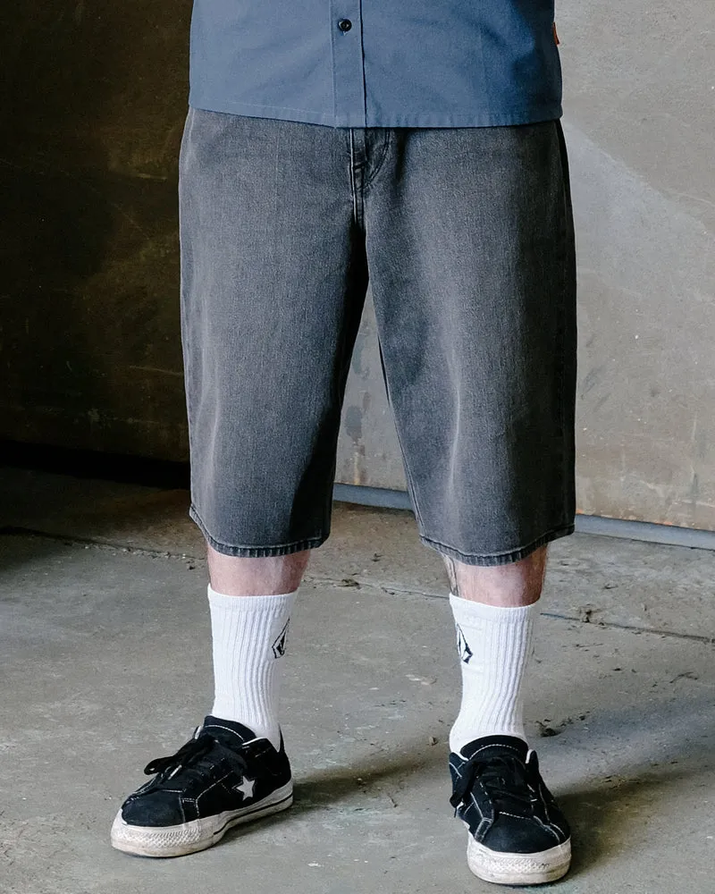 Chillow 24" Jeansshorts - Black Grey