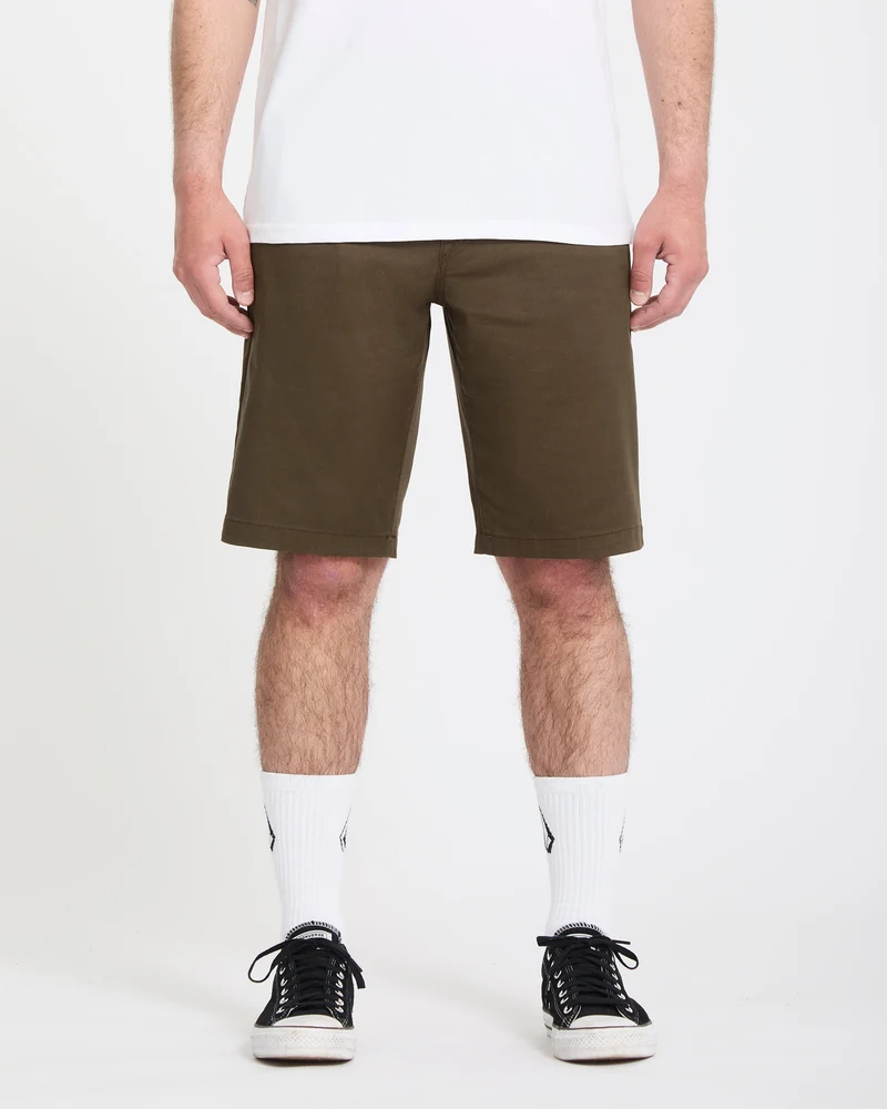 Frickin Modern Stretch 21" Shorts - Sage Leaf