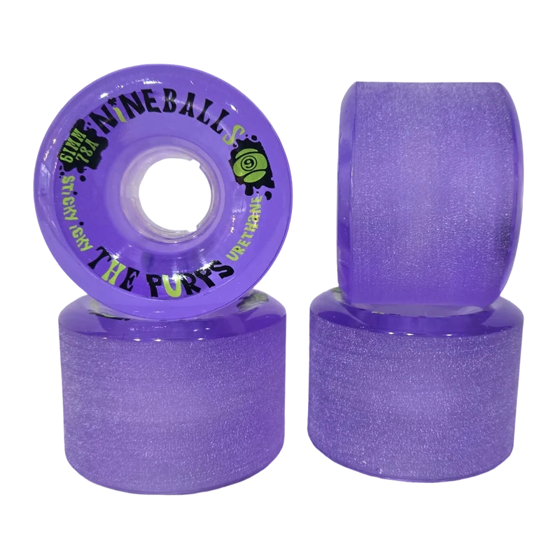 Sector 9: 61mm 78a Nineballs PURPS Longboard Skateboard Wheels