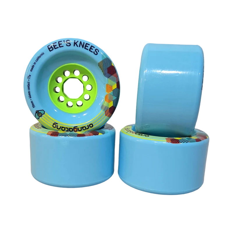 Orangatang: 90mm 77a Bee's Knees Longboard Skateboard Wheels (Blue)