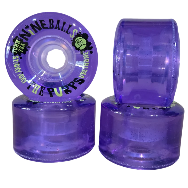 Sector 9: 70mm 78a NineBalls Longboard Skateboard Wheels (PURPS)