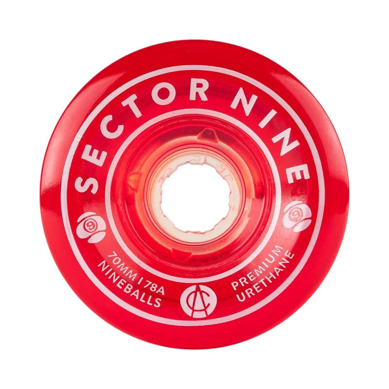 Sector 9: 70mm 78a NineBalls Longboard Skateboard Wheels