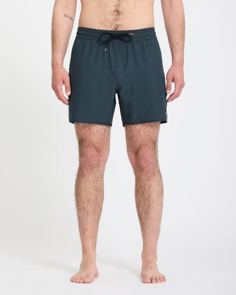 Lido Solid Trunk 16" Boardshorts - Midnight Blue