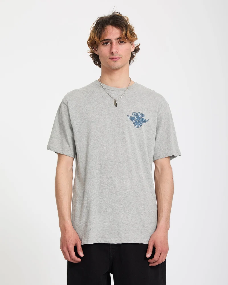 Free Wheel T-Shirt - Heather Grey