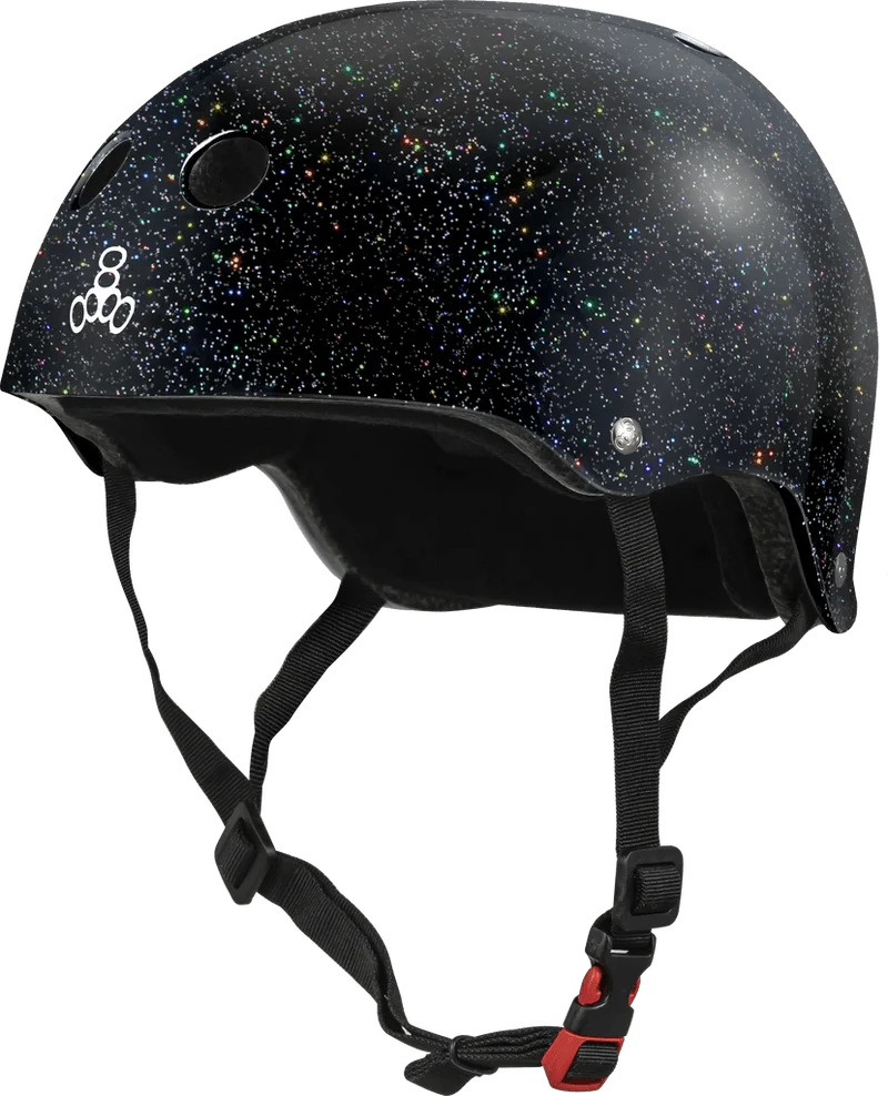 Triple 8: Certified Sweatsaver Helmet (Black Glitter)
