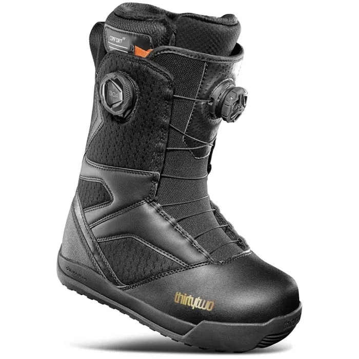 ThirtyTwo: 2025 STW Double Boa Women's Snowboard Boots (Black/Gold)