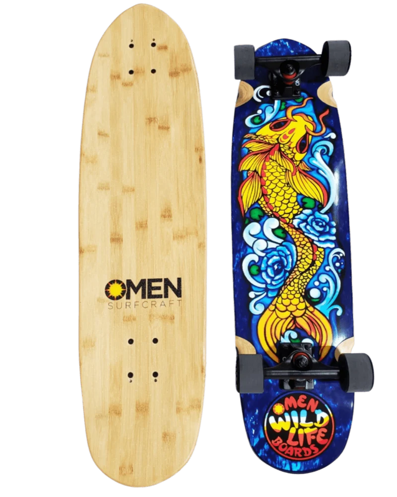 Omen: 33" Jinli Koi Longboard Skateboard Complete