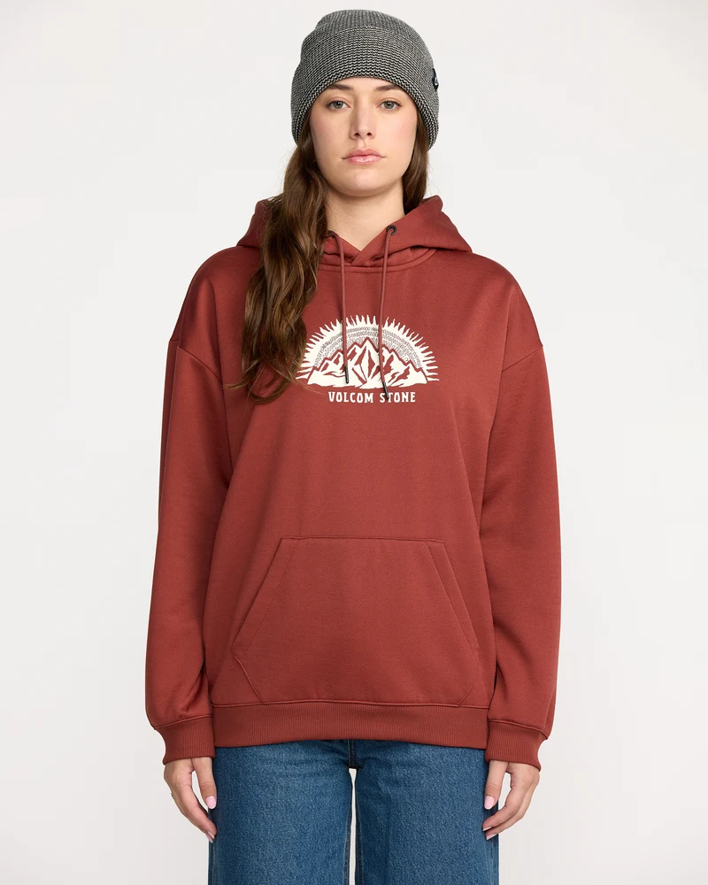 Essential Hydro Kapuzenpullover - Henna