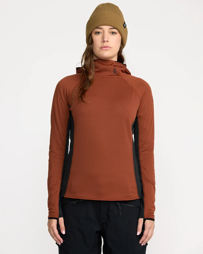 Gridlock Balaclava Kapuzenpullover - Henna