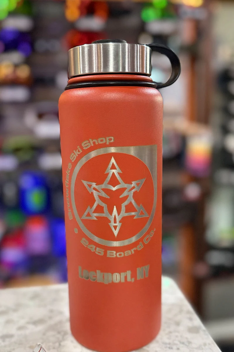 Snowflake Ski Shop Water Bottle