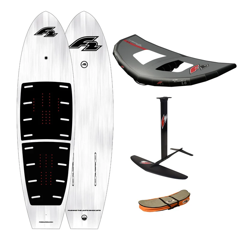 F2 Set Foilboard Glide Ex Team 115L mit Alu Foil 1700 + Allround Wing 4qm