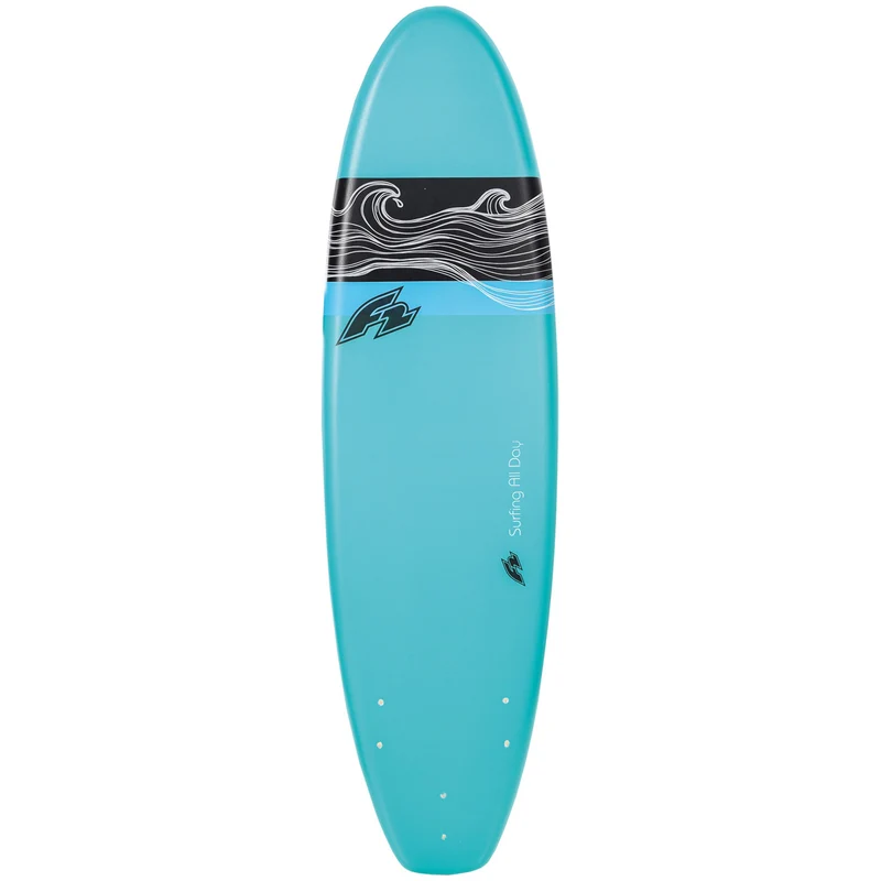 F2 Wellenreiter Softboard 6'6"/8'0" wählbar Türkis