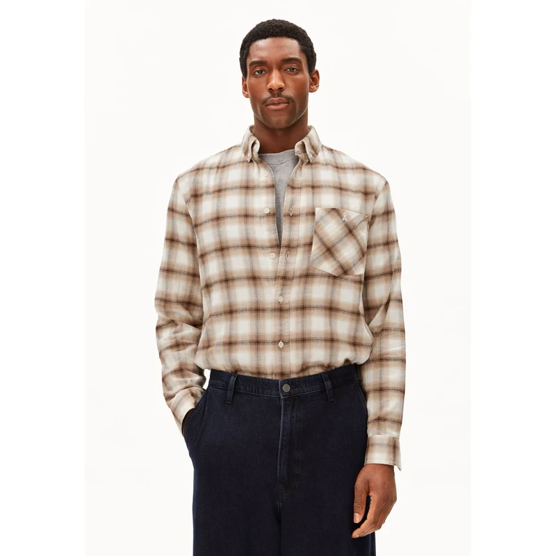 Cotton Check Longsleeve Shirt