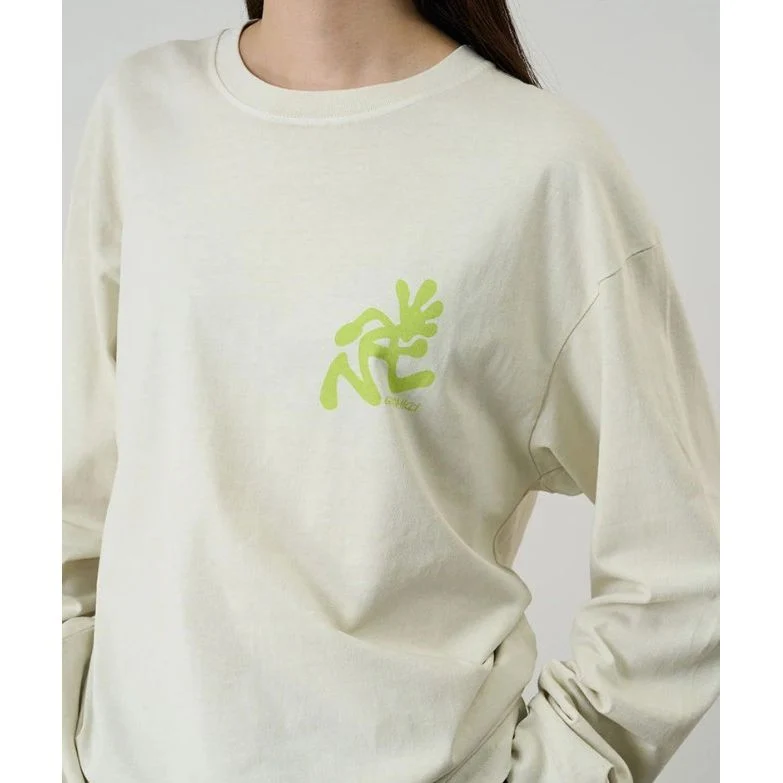 Running Man L/S Tee Pigment Dyed