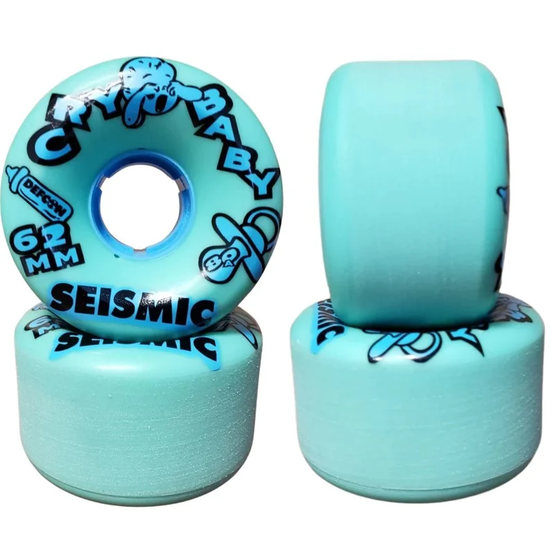 Seismic: 62mm 80a Cry Baby Defcon Longboard Wheels