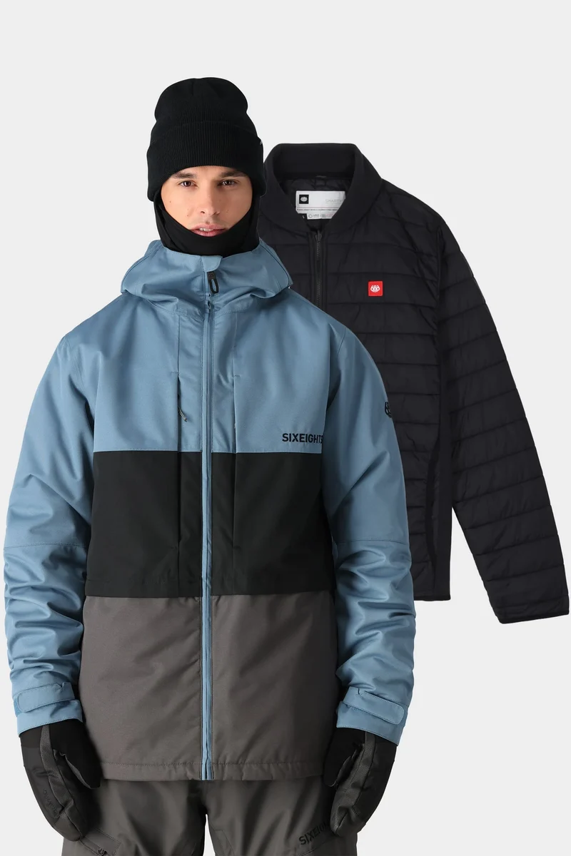 686 Mens Smarty 3-In-1 Form Jacket - Stellar Blue Colorblock