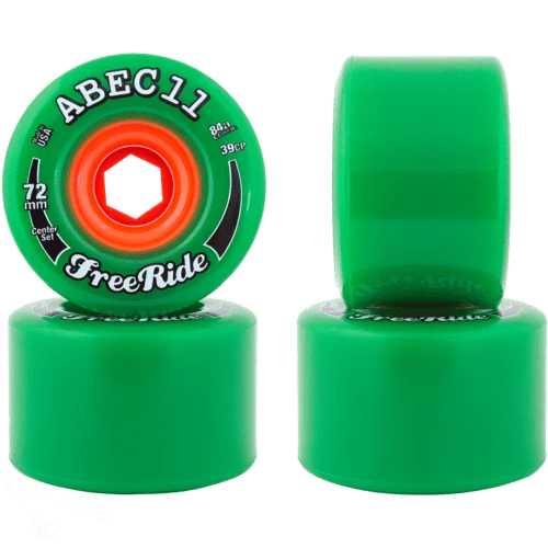 ABEC11: 72mm CenterSet FreeRide Longboard Skateboard Wheel