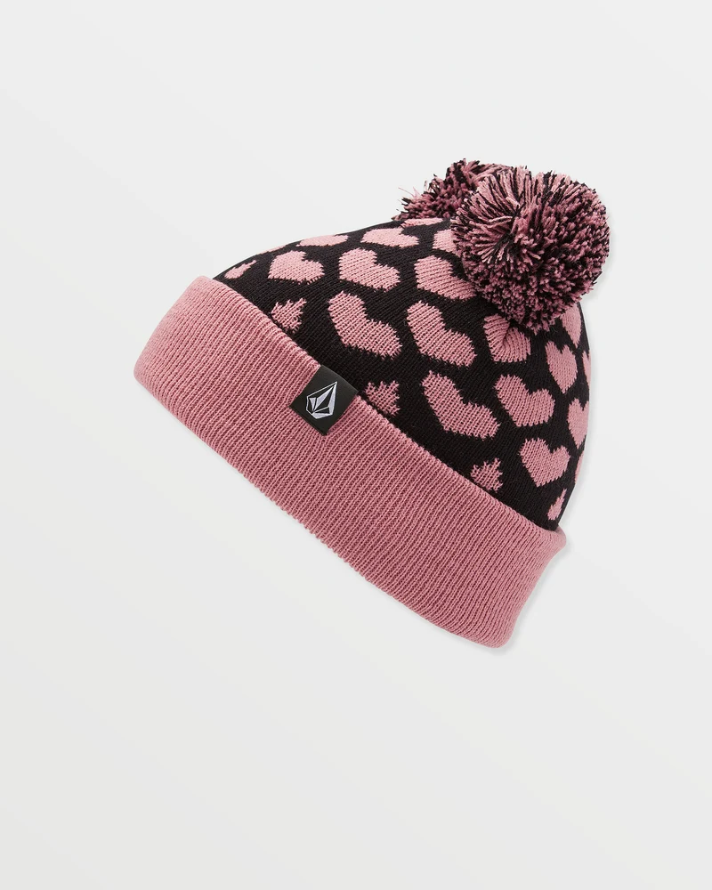 Stone Pom Beanie - Black