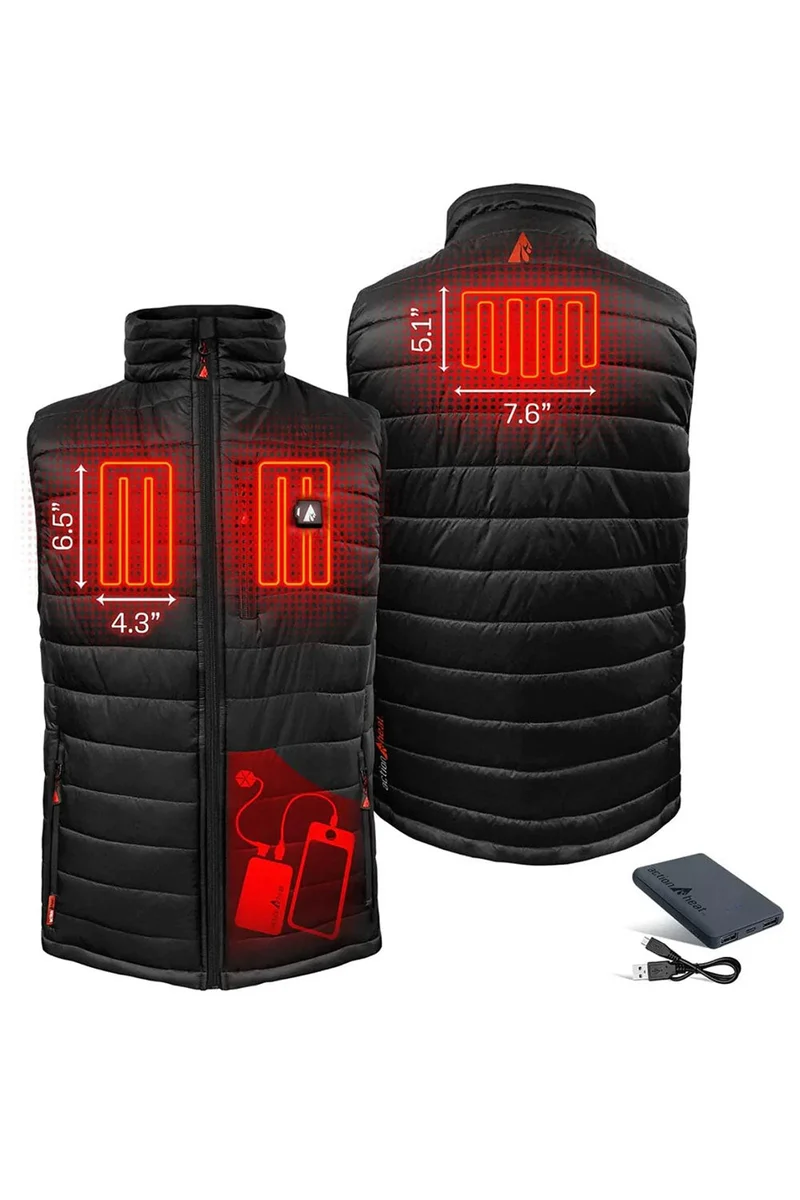 Action Heat 5V Battery Heated Puffer Vest - Men's - 26/27