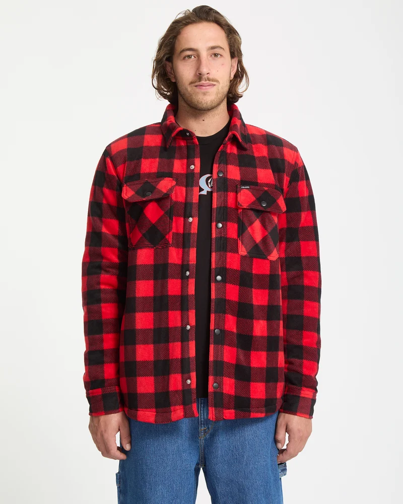 Bowered Hemdjacke - Lifeguard Red