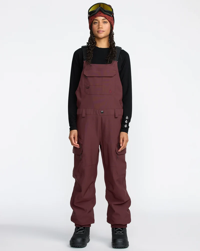 Creston 3D Stretch Latzhose - Oxblood