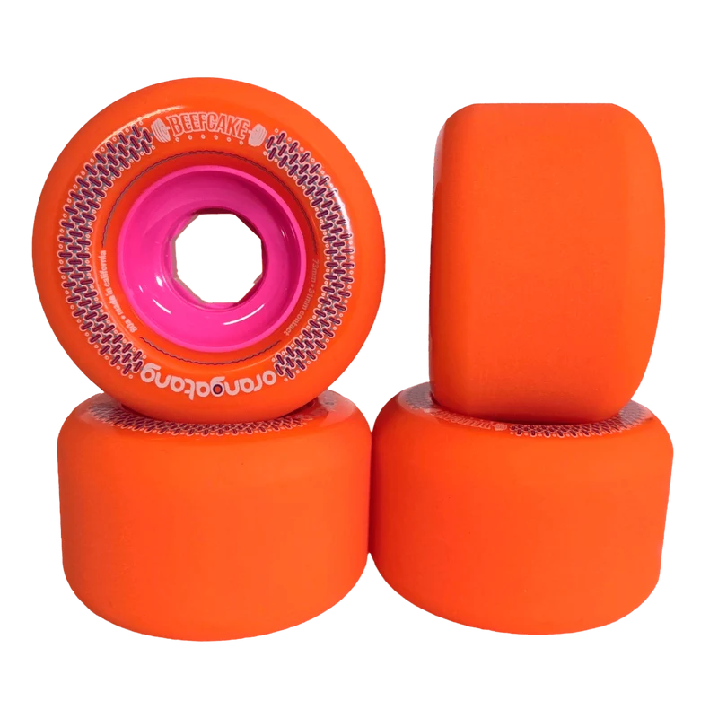 Orangatang: 73mm 80a Beefcake Longboard Skateboard Wheels (Orange)