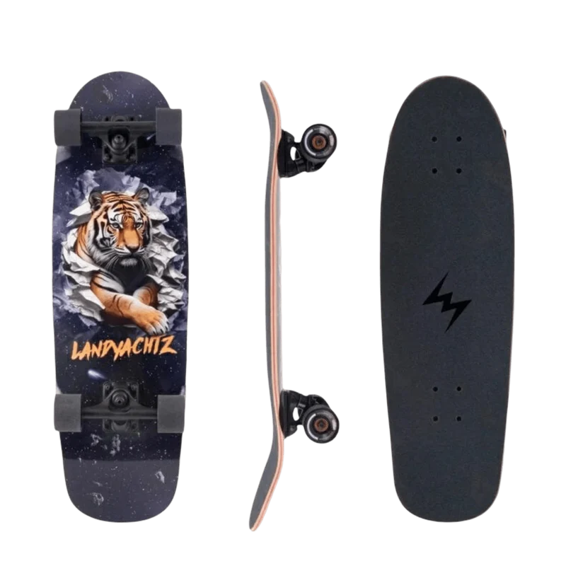 Landyachtz: TugBoat Space Tiger Longboard Skateboard Complete