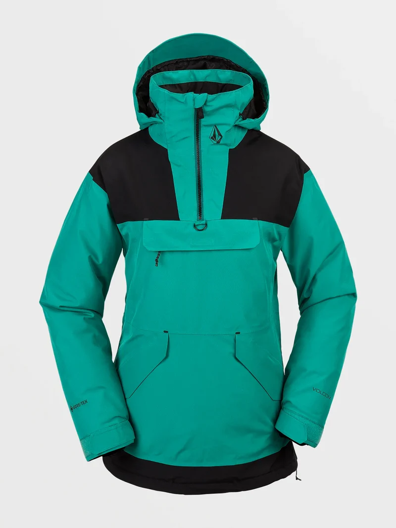 Volcom Womens Fern Insulated Gore Pullover Jacket - Vibrant Green