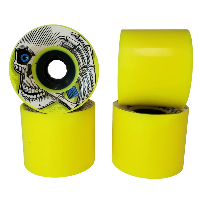 Powell Peralta: 72mm 77a SSF Kevin Reimer Longboard Wheels (Blue Eyes)