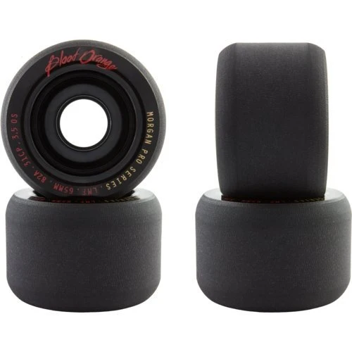 Blood Orange: 65mm Morgan Black Series Longboard Skateboard Wheels