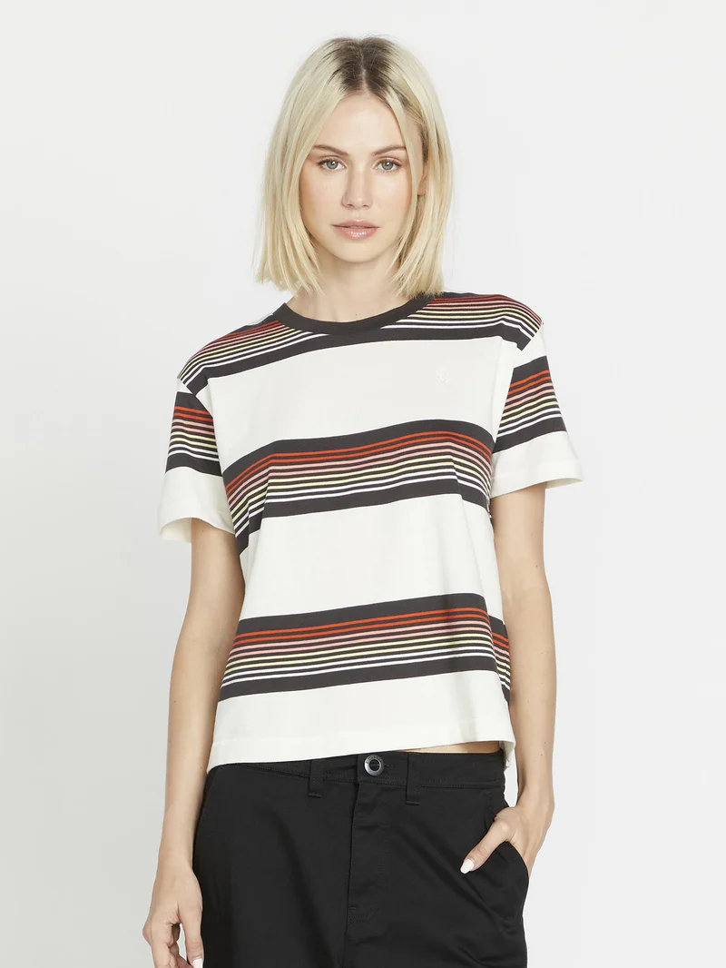 Halite Stripe T-Shirt - Firecracker