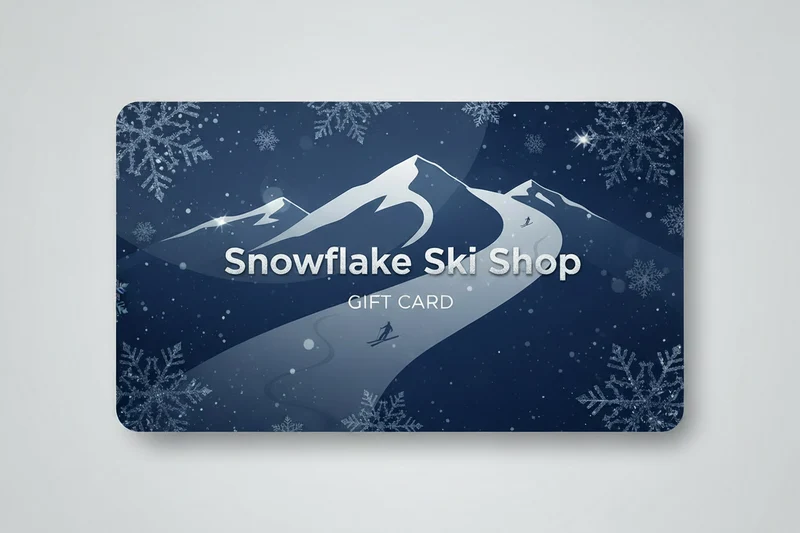 Snowflake Ski Shop Gift Card
