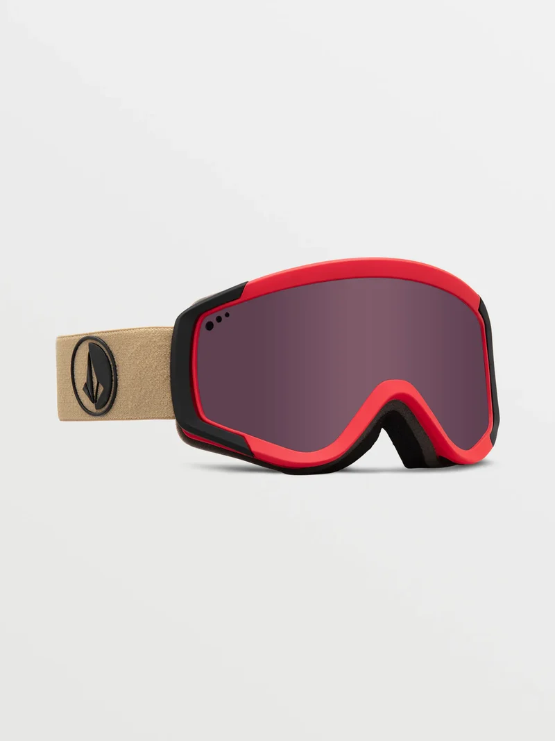 Volcom Attunga Youth Goggle - Orange Shock/Sand + BL Yellow - Light Bronze