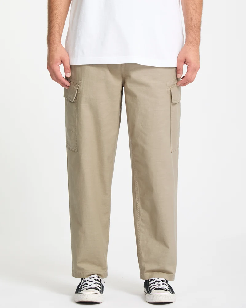 Billow Tapered Cargo-Hose - Khaki