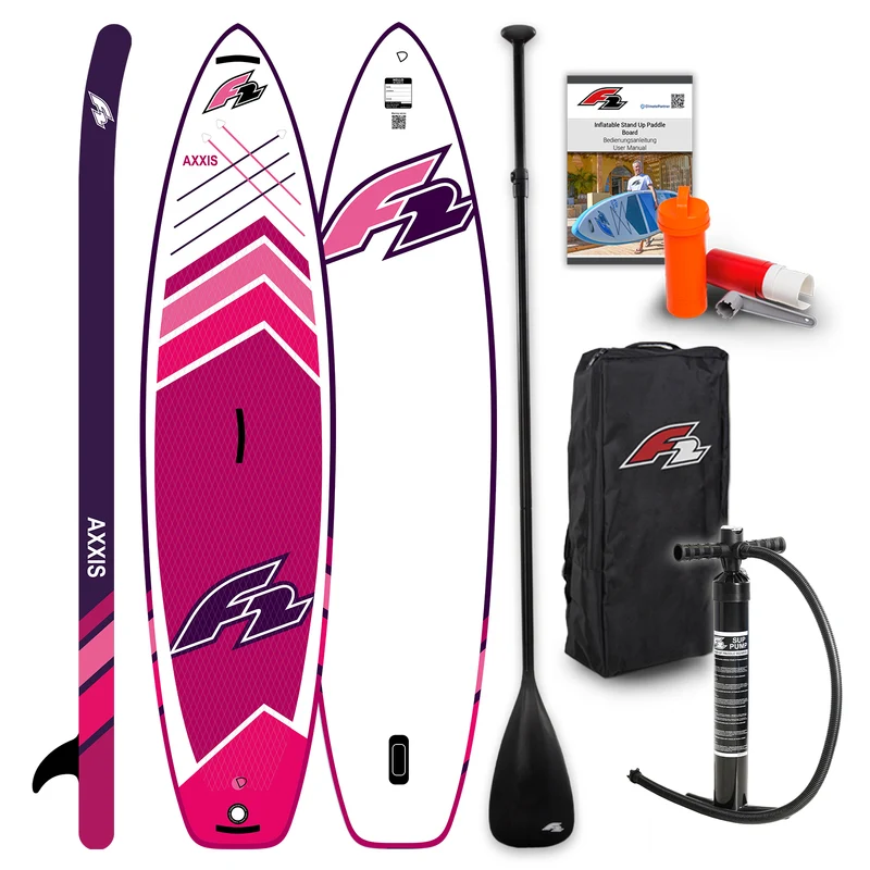 F2 Stand Up Paddle Board AXXIS - Damen SUP Größe wählbar Pink