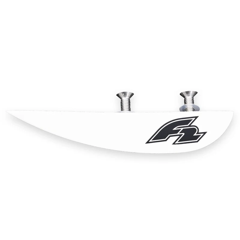 F2 Kiteboard Finne GFK Slider Finne einzeln 2,5cm Weiss