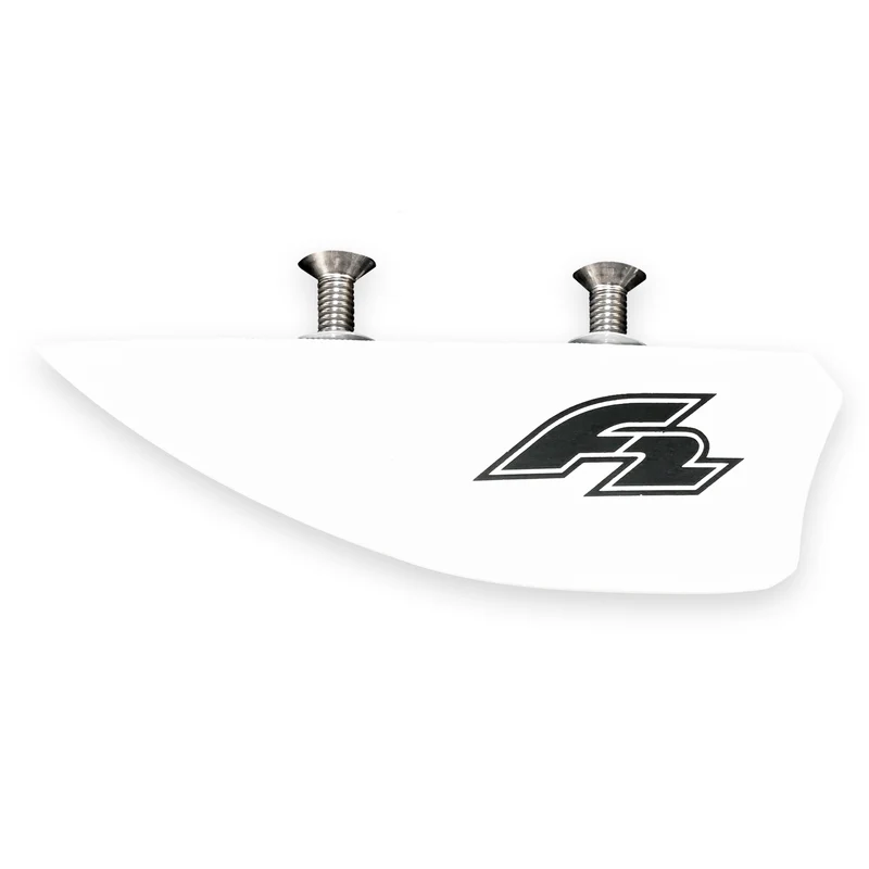 F2 Kiteboard Finne GFK Finne einzeln Weiss - Größe wählbar